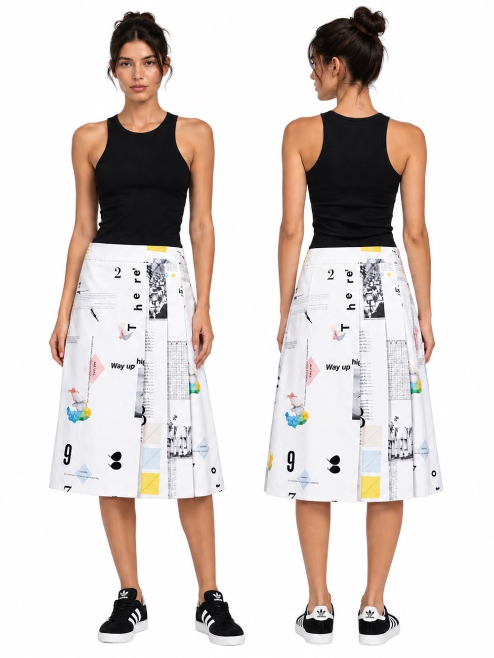 ADIDAS ORIGINAL IP PLEAT SKIRT SZ MEDIUM - BNWT